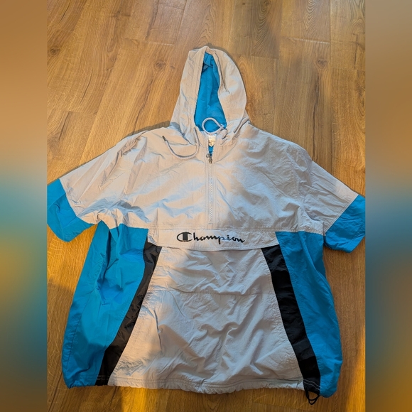Vintage Champion‎ Script Windbreaker Jacket - Picture 1 of 4